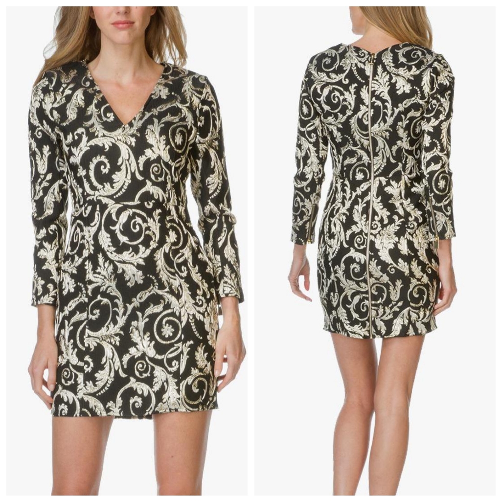 Anine Bing Brocade" Foil Mini Dress